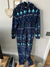 BOYS M&S MARKS AND SPENCER GAME MODE  AGE 10-11 years one in one fleece suit