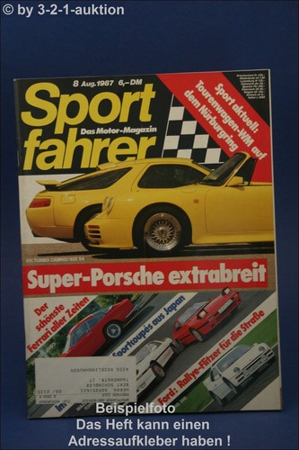 Sport driver strosek 928 - sport, 8/87