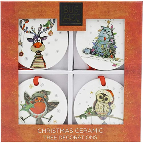 Bug art kooks ceramic xmas - ceramic,