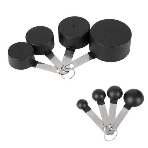 Piece black measuring cups - measuring,