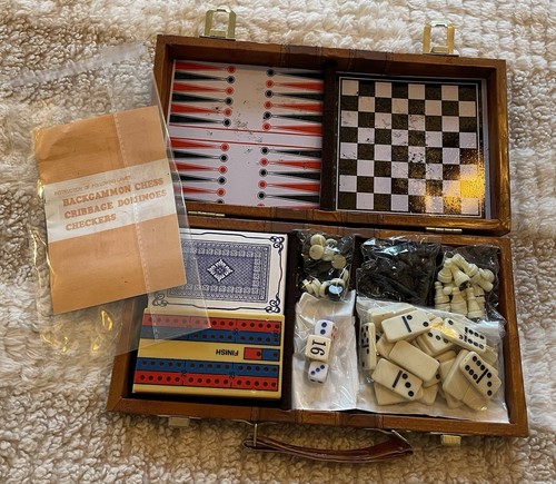 Vintage travel games - games, set