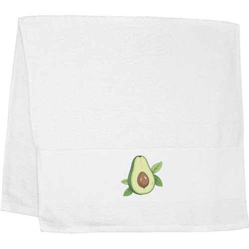 Avocado with leaves hand - 'avocado, leaves'