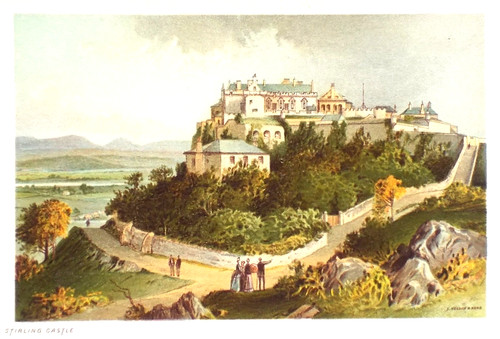 Old antique print stirling - old,