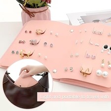 Storage Book Earring Ear Studs Creative Gift Holder Organizer Case Jewelry Box