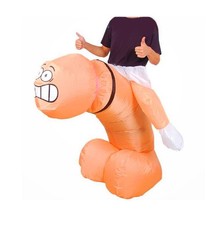 Adult Inflatable Ride on Willy Fancy Dress Costume Johnson Willy Costume Outfit