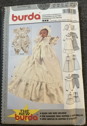 Burda 3039 christening gown - burda,