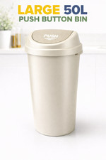 50l push button dustbin - 50l,