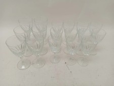 Set of 17 Cut Glass Wine