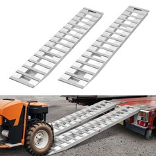 VEVOR 2Pcs 2400 x 380 mm Aluminum Loading Ramps Trailer Ramps 2721.6 kg Car ATV