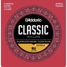 D'Addario EJ27N ¾ Nylon Classical Guitar Strings, Normal Tension