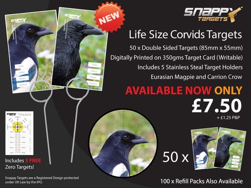 Corvid targets air rifle - air,