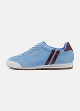 Patrick Dijon Mens Trainers Casual Shoes Sky Blue Burgundy White