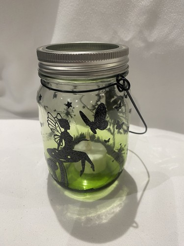 Glass fairy jar - glass,