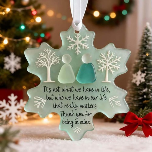 Snowflake shaped sea glass - snowflake,