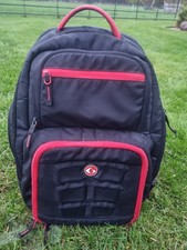 6 PACK FITNESS BACKPACK MEAL MANAGEMENT BAG LAPTOP BAG BLACK 