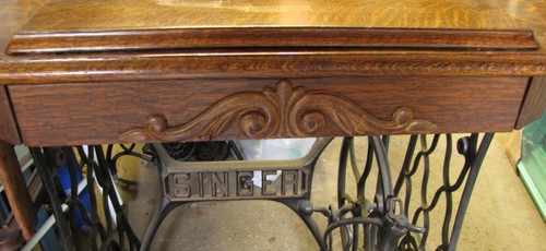 Antique singer tiger oak - antique,