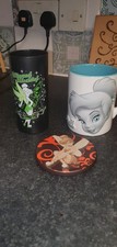 Disney Tinkerbell Mug Coaster And Glass
