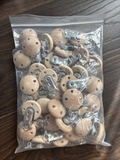 Wooden Dummy Clips 35 Pack