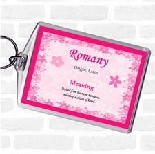 Romany Name Meaning Bag Tag