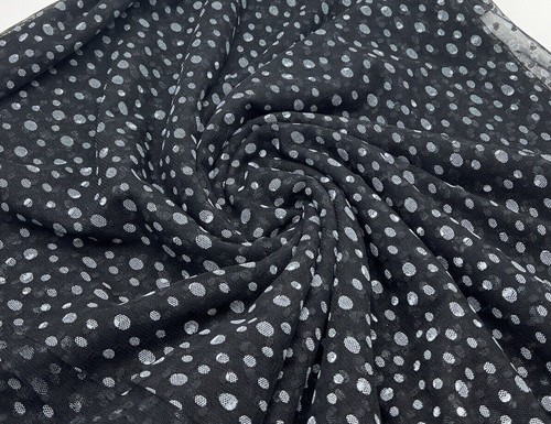 Black white spot - mesh, fabric