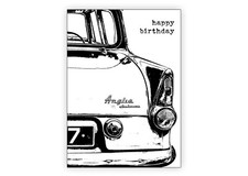 Classic car birthday card