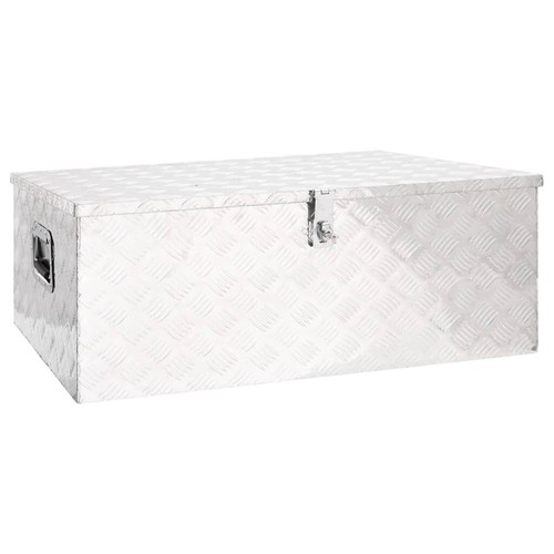 Aluminium side locker lockable - aluminium,