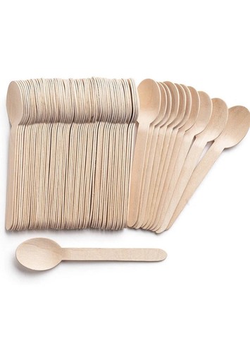 50x wooden spoon tea - spoon,
