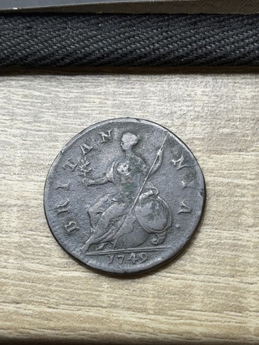 George halfpenny 1749 - george, ii,