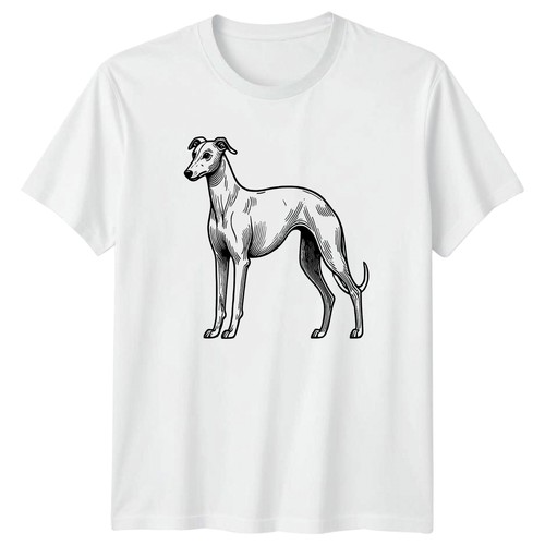 Vintage greyhound dog art - greyhound,