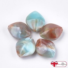4 LARGE ACRYLIC FOCAL BEADS