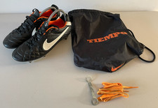 Nike Tiempo Legend IV SG Black/Orange Football Boots 454330-018 Size UK 7.5
