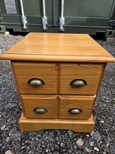 Lovely Pine Apothecary Style Drawers (Some Marks) Ideal Upcycle Sand + Repaint