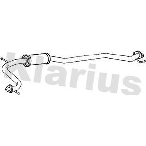 Klarius centre pipe silencer - klarius,