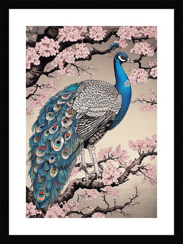 Exquisite peacock art print - exquisite,