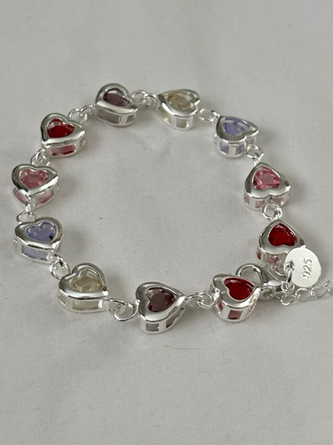 925 silver heart link - 925,