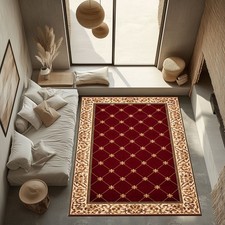 Red Gold Classic Area Rug