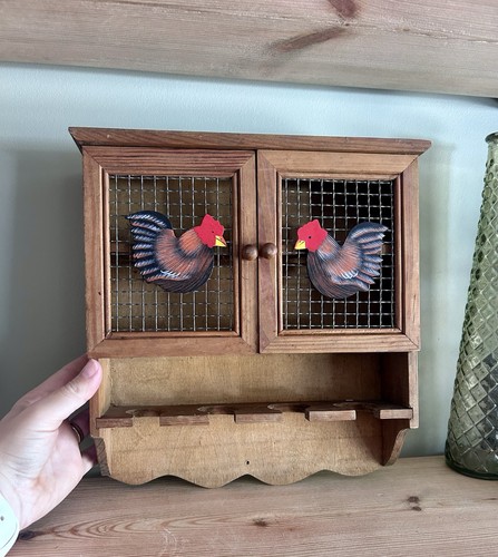 Vintage farmhouse wooden egg - wooden,