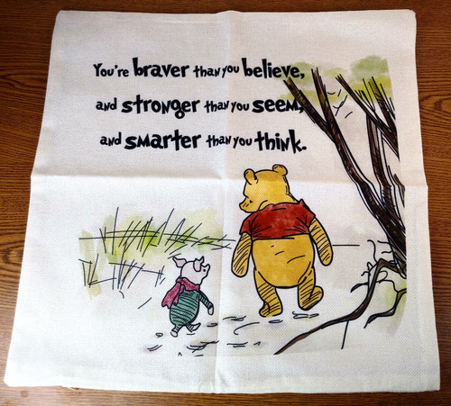 New winnie the - winnie, burlap