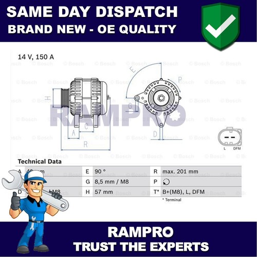 Rampro alternator fits - rampro,