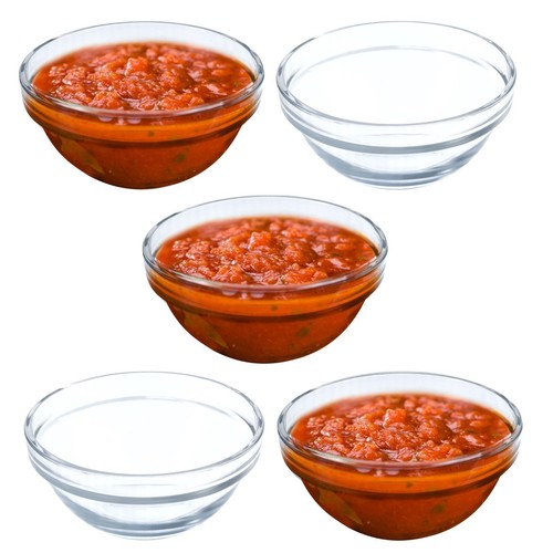 Glass dip bowls dessert - glass,