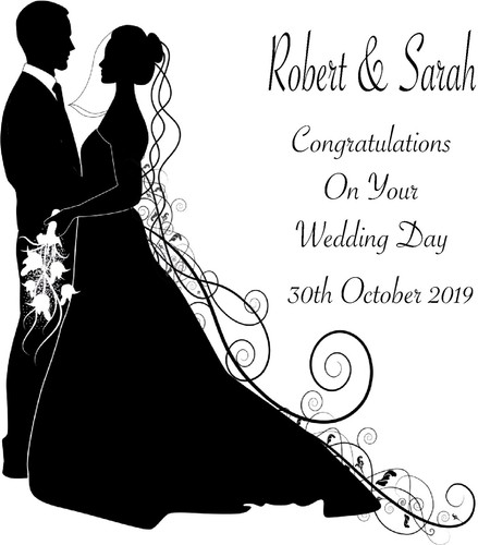 Handmade personalised wedding - handmade,