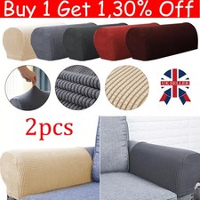 2X Armchair Covers Chair Arm Protector Cover Sofa Stretch Armrest Slip Cover