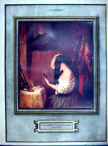 Original old vintage print - old,