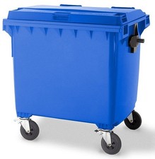 Blue 1100 wheelie bin Heavy