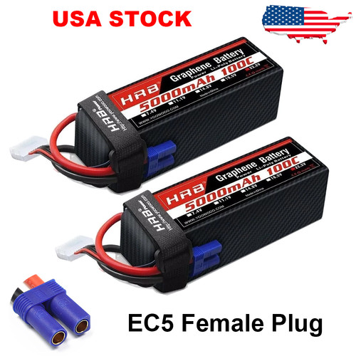2pcs hrb 5000mah lipo - hrb,