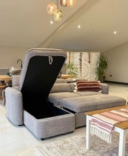 Capri Sofabed Storage Grey