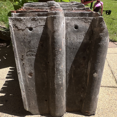 13x double roman roof tiles - 13x,