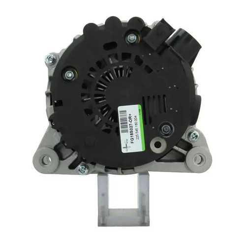 Alternator with freewheel belt