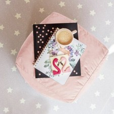 Luxury Velvet Cube Foot Stool