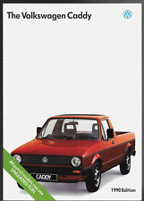Volkswagen Caddy Pick-Up 1990 UK Market Sales Brochure Golf Mk1 1.6 1.6D